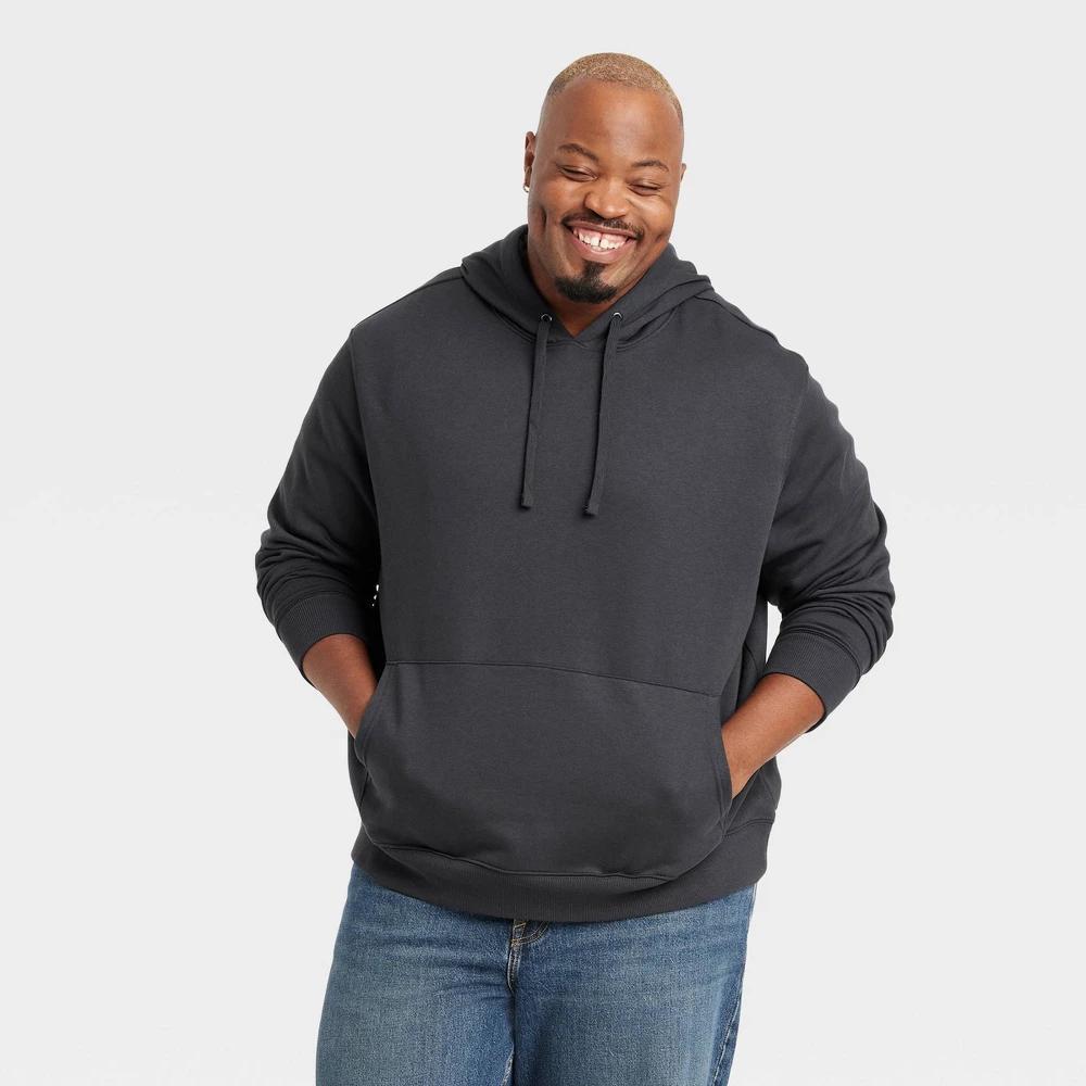 Mens Big & Tall Hooded Sweatshirt - Goodfellow & Co Dark 3XLT Product Image