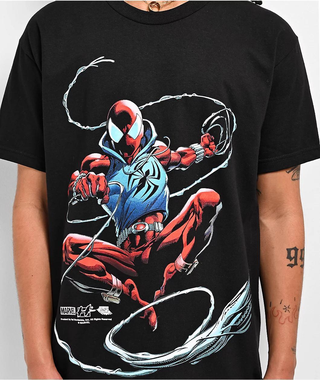 HUF x Spider-Man Universe Scarlet Spider Black T-Shirt Product Image