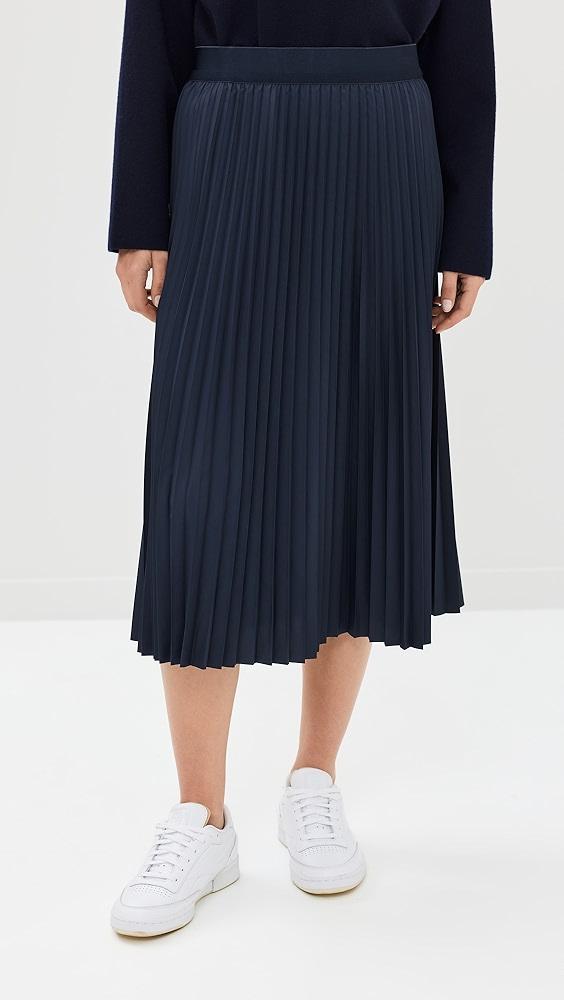 Tibi Nylon Pleating Sunray Pullon Skirt | Shopbop Product Image