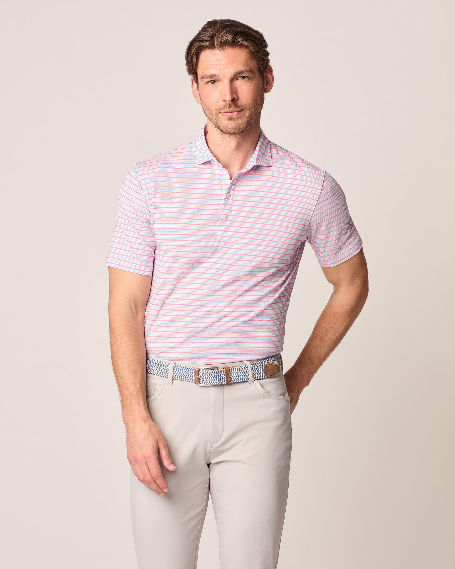 Top Shelf Performance Polo - Declan Stripe Male Product Image