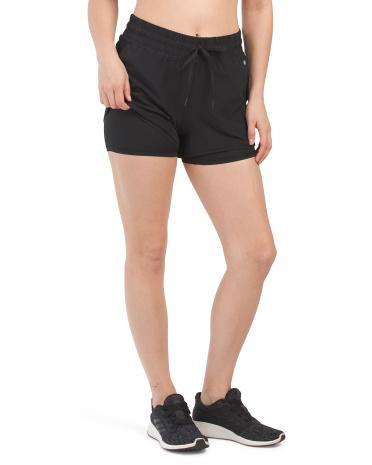 Candence 2 Woven Running Shorts for Women | Polyester/Spandex Product Image