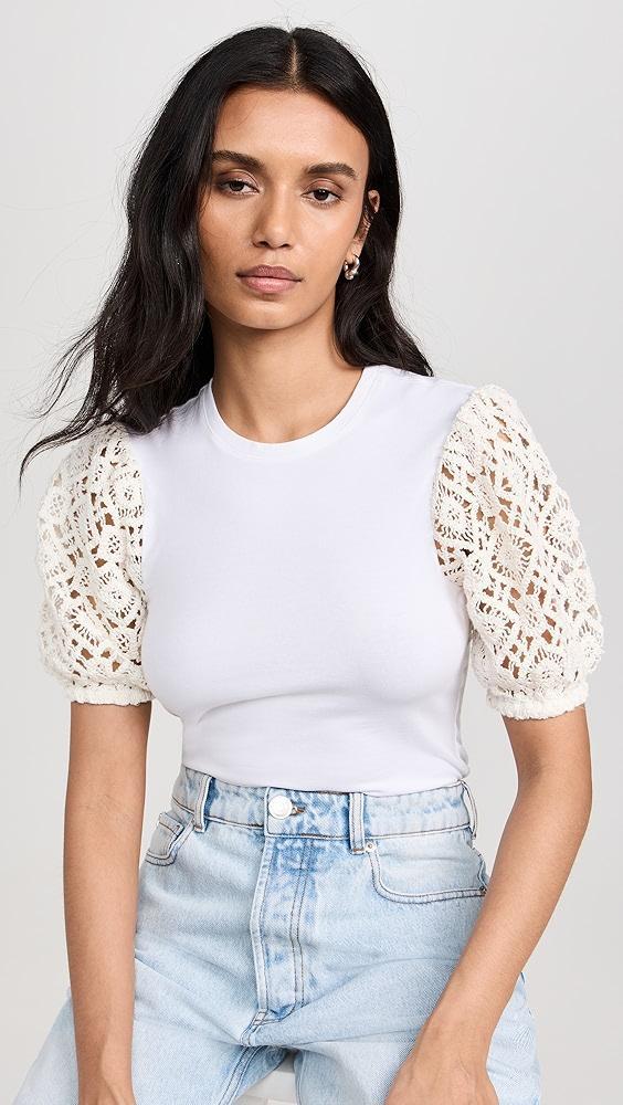 Cinq à Sept Crochet Lace Corianna Top | Shopbop Product Image