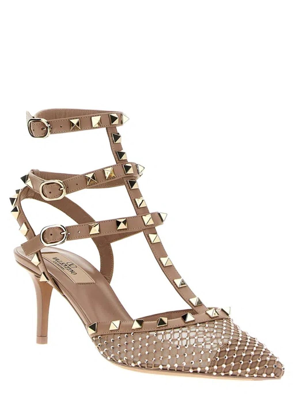 VALENTINO GARAVANI Rockstud Pumps In Cream product image