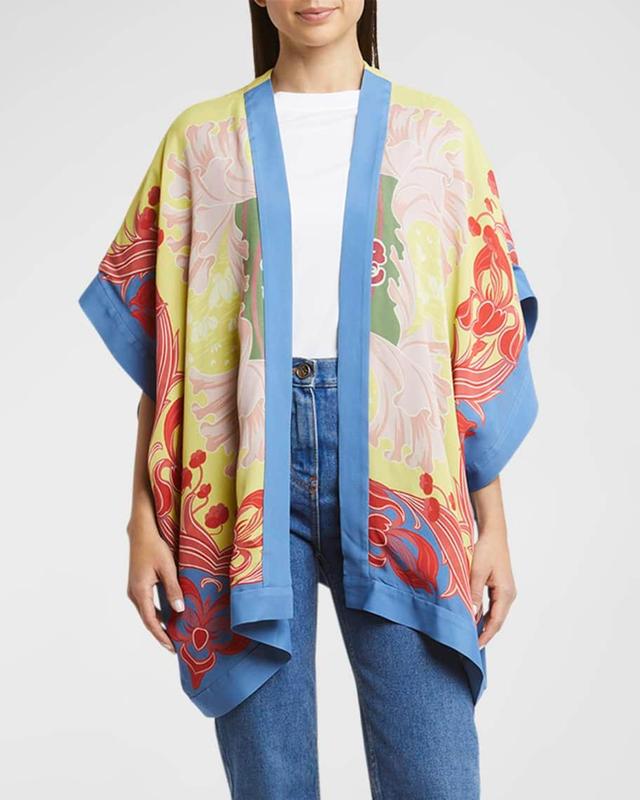 Multicolor Floral Beach Cover-Up  Product Image