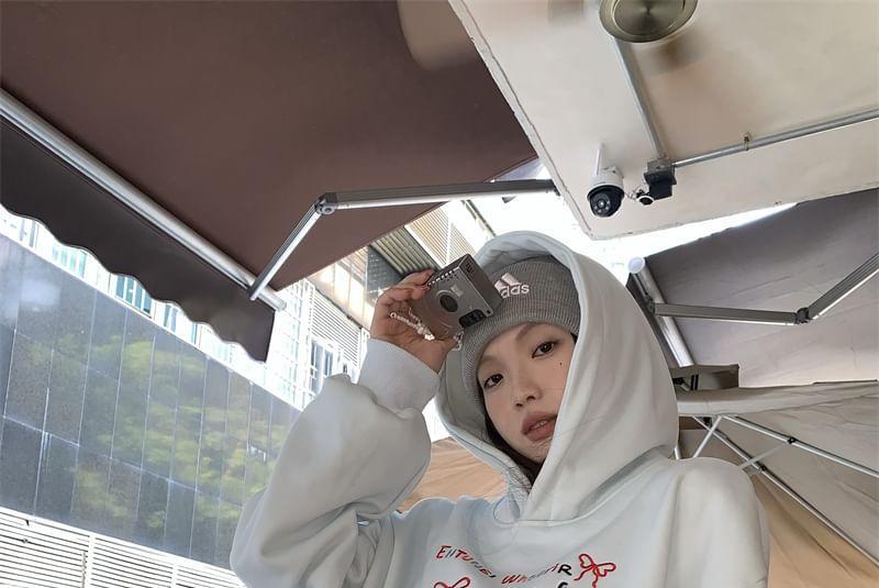 Animal Embroidered Oversized Hoodie Product Image