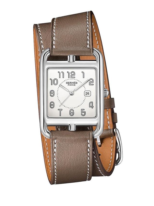 Womens Cape Cod 29MM Stainless Steel & Leather Double-Wrap Strap Watch Product Image