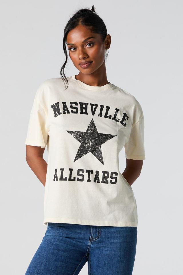 Nashville Allstars Graphic Boyfriend T-Shirt Female Product Image