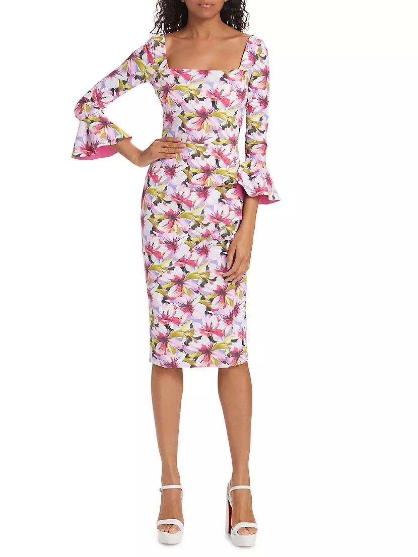 Astra Floral Cocktail Dress Product Image