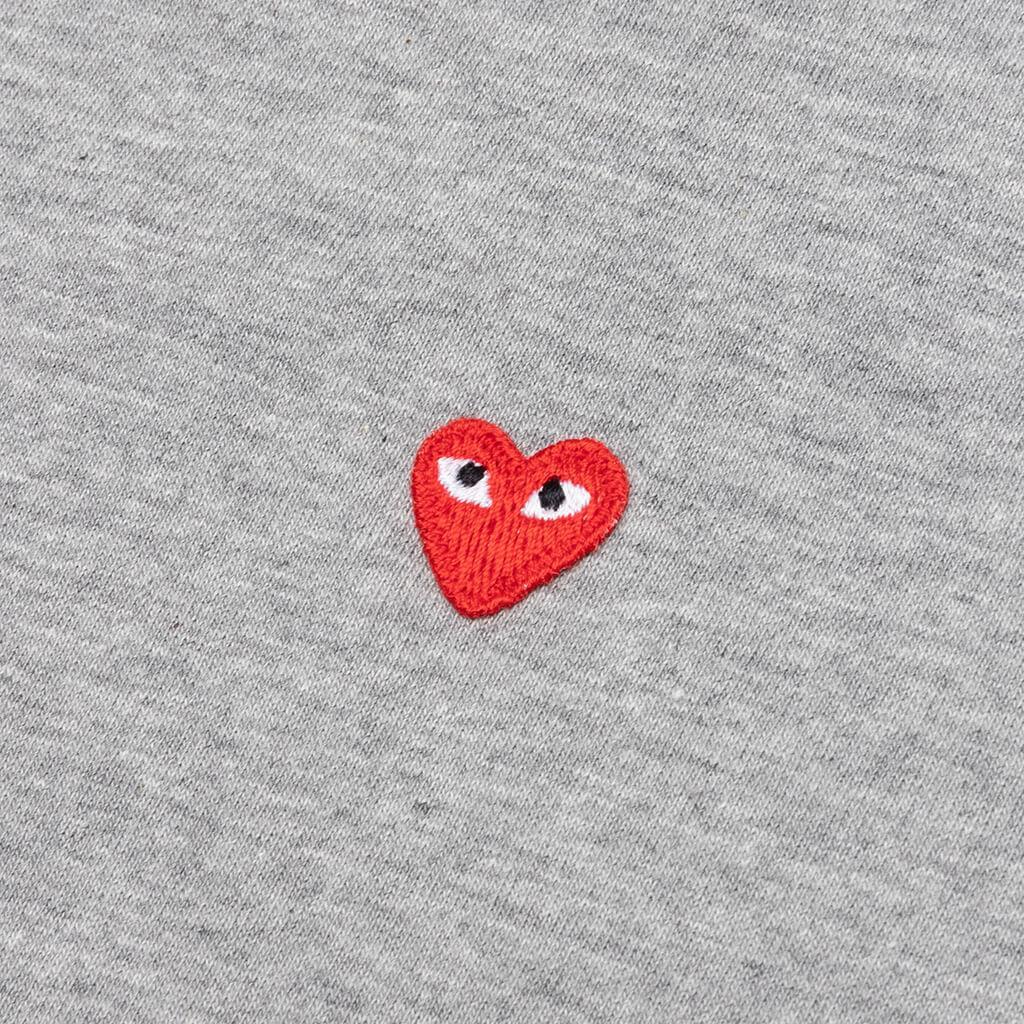 Small Red Heart T-Shirt - Grey Male Product Image