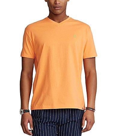 Men's Classic-fit Jersey V-neck T-shirt In Garden Pink Product Image