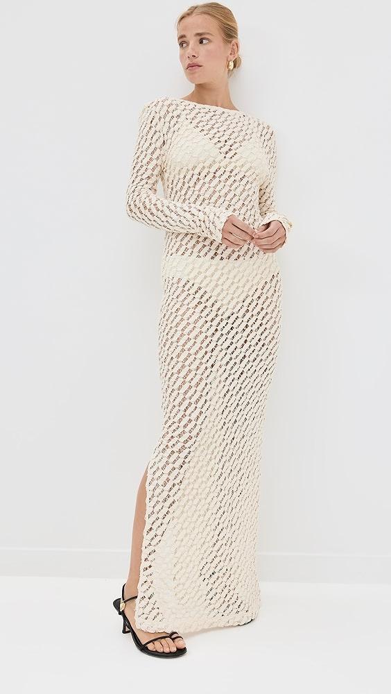 Róhe Lace Boat Neck Dress | Shopbop Product Image