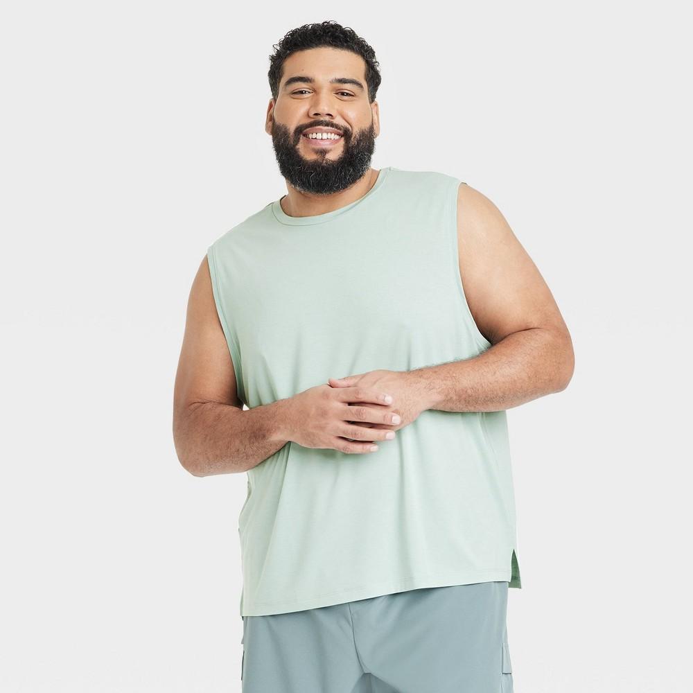 Mens Big Sleeveless Performance T-Shirt - All In Motion Light 2XL Product Image