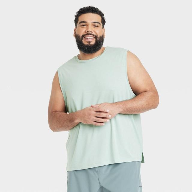 Mens Big Sleeveless Performance T-Shirt - All In Motion Light 2XL Product Image