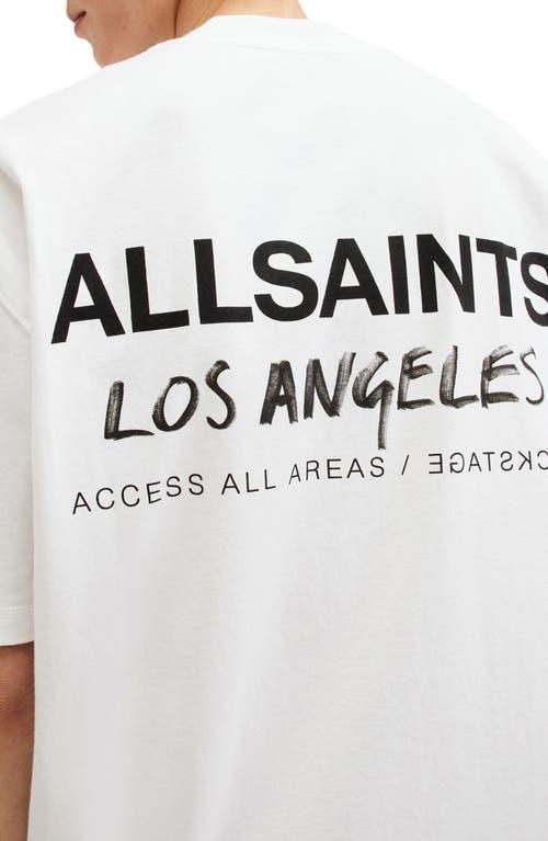 Los Angeles Logo Graphic T-shirt In Ashen White Product Image