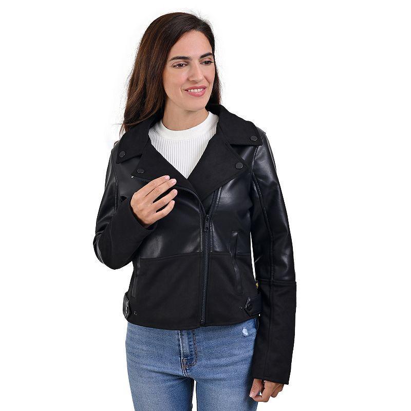 Womens Lee Faux Leather Biker Jacket product image