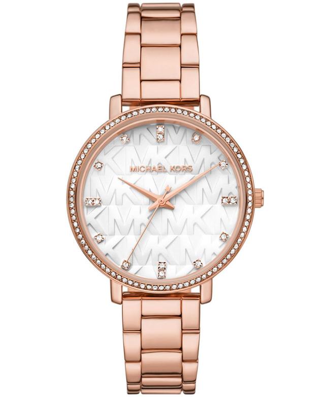 Michael Kors Womens Pyper Two-Tone Stainless Steel Bracelet Watch 38mm Product Image