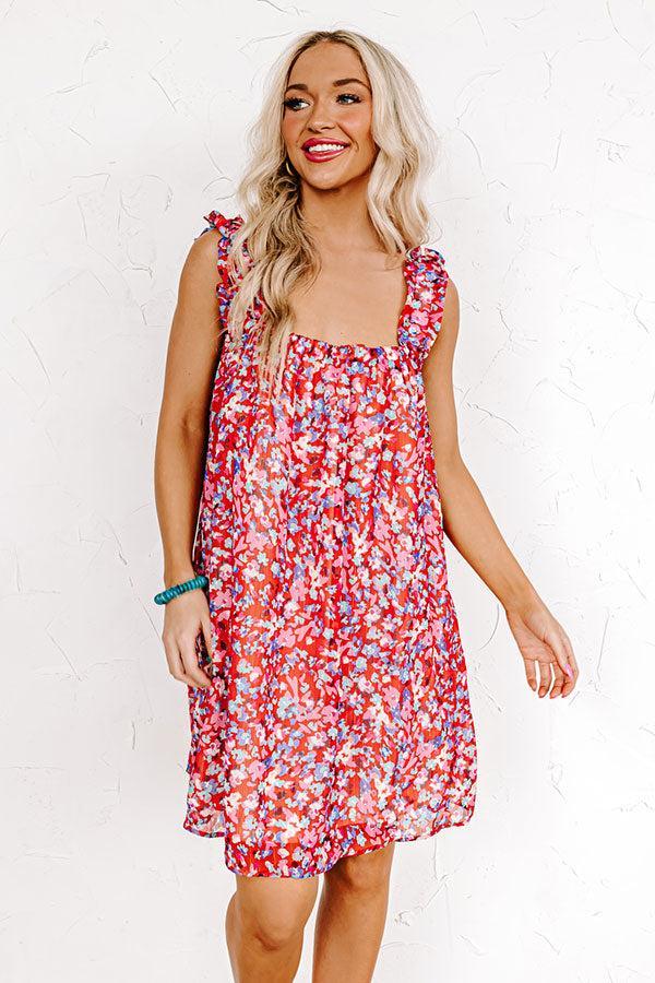 Stick Around Floral Shift Dress Product Image