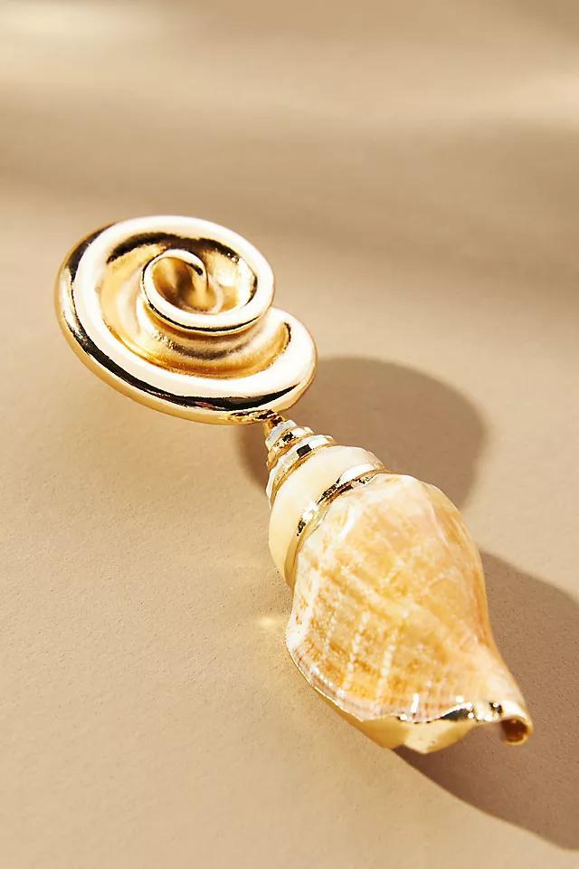 Swirl Shell Drop Earrings Product Image