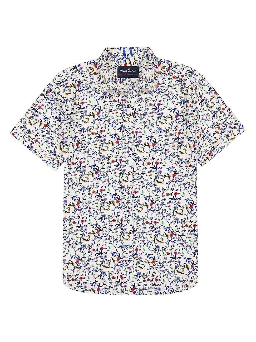 Mens Landon Floral Button-Front Shirt Product Image