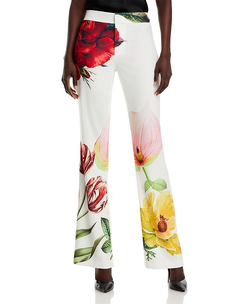 Womens Livi Floral Flared Trousers Product Image