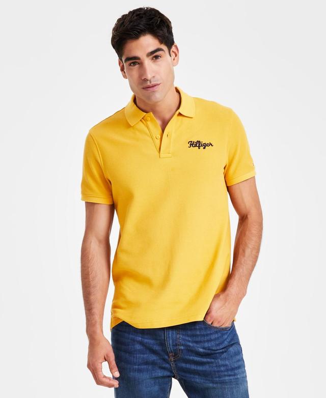 Tommy Hilfiger Mens Regular-Fit Hilfiger Stitch Logo Polo Shirt Product Image