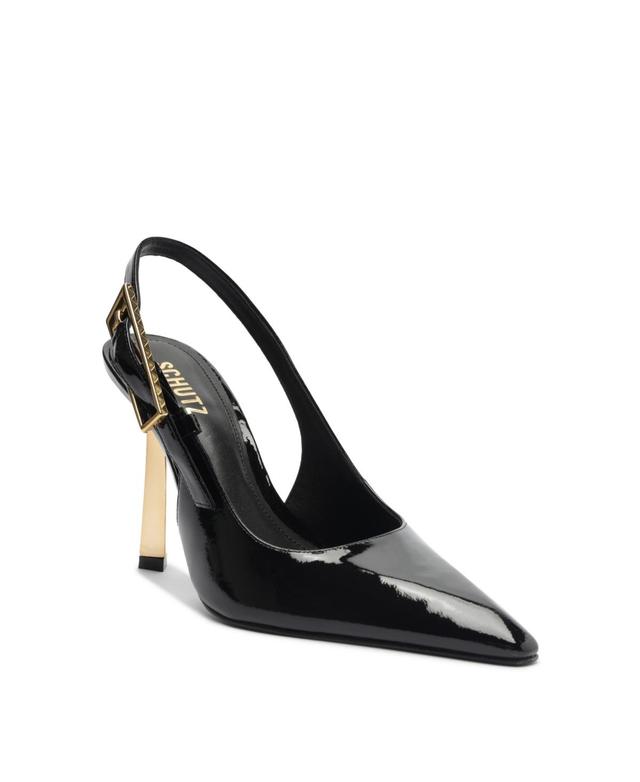 Womens Ciara 100MM Leather Slingback Pumps Product Image