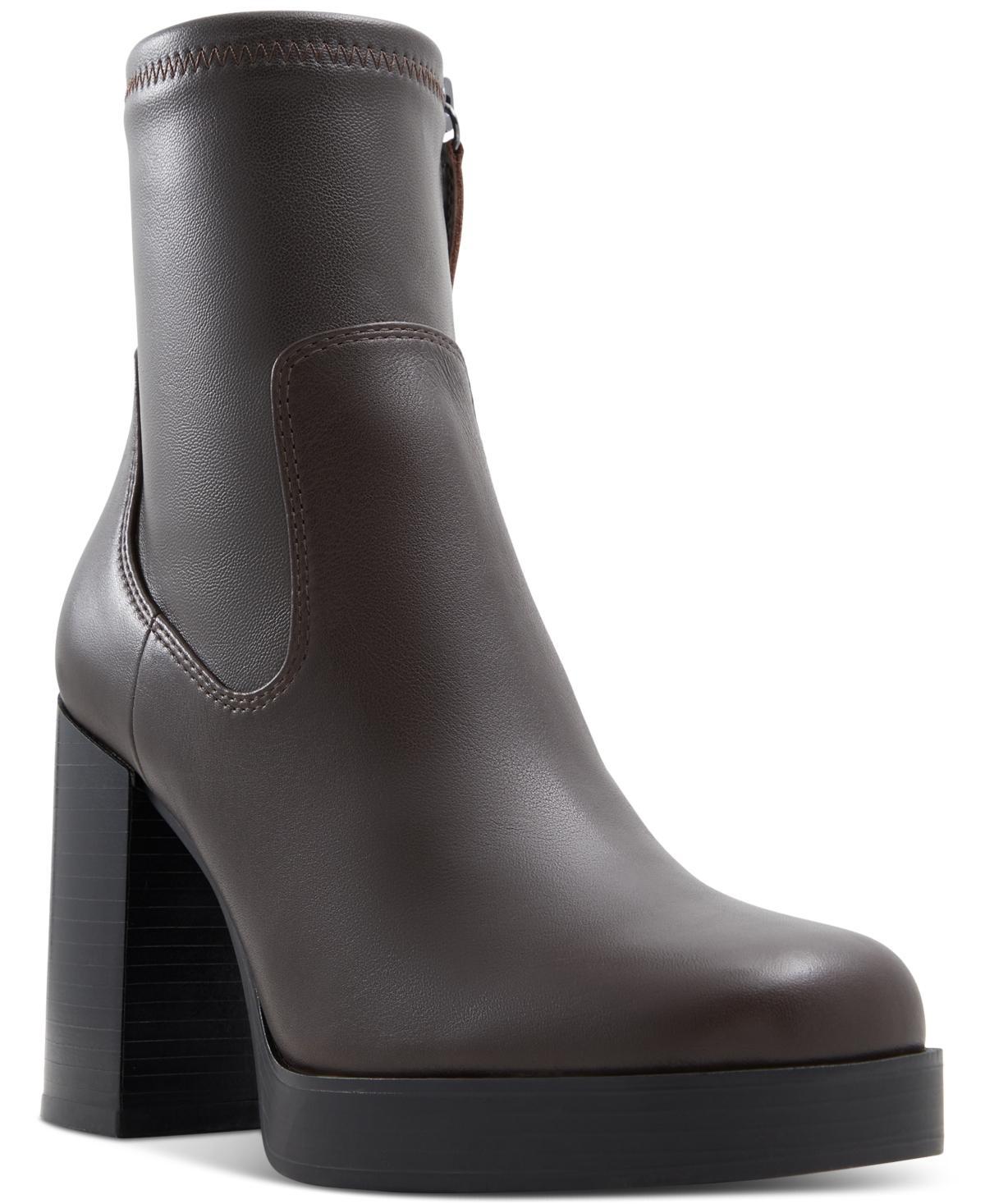 Aldo Womens Seraphica Block-Heel Platform Booties Product Image