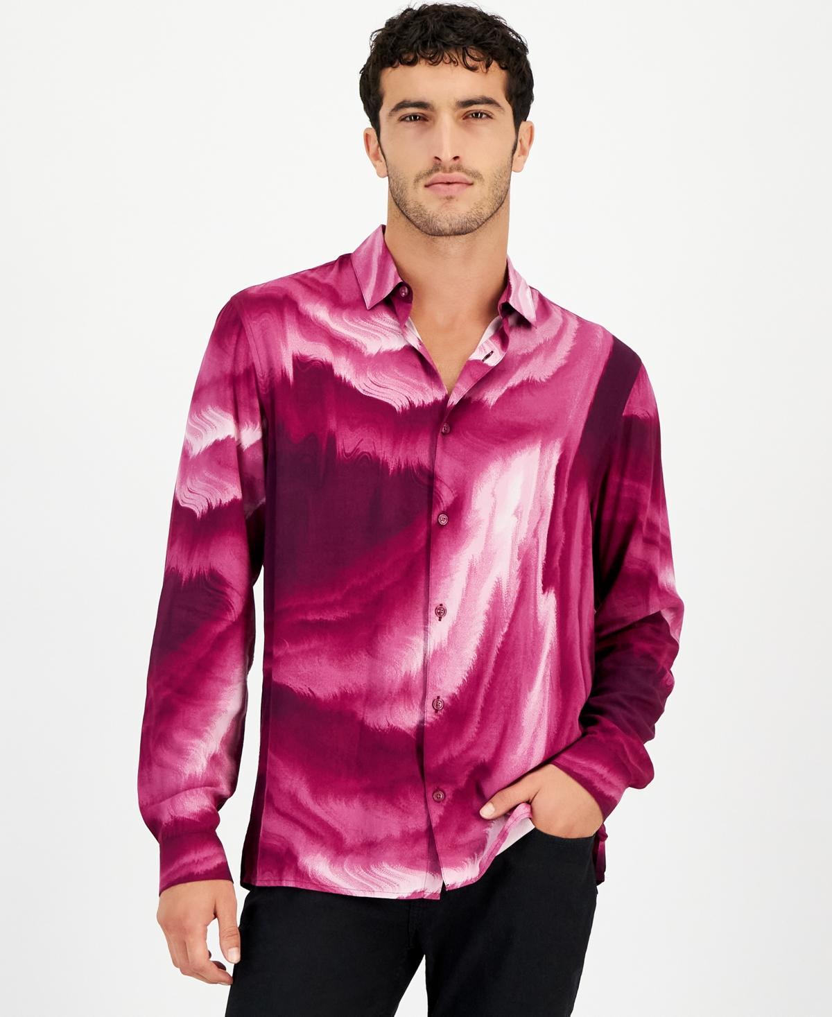 I.n.c. International Concepts Mens Swirl Graphic Shirt, Created for Macys Product Image