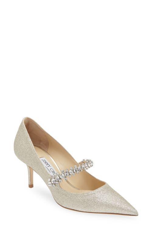 Jimmy Choo Womens Bing 65 Glitter Pointed Toe Pumps Product Image