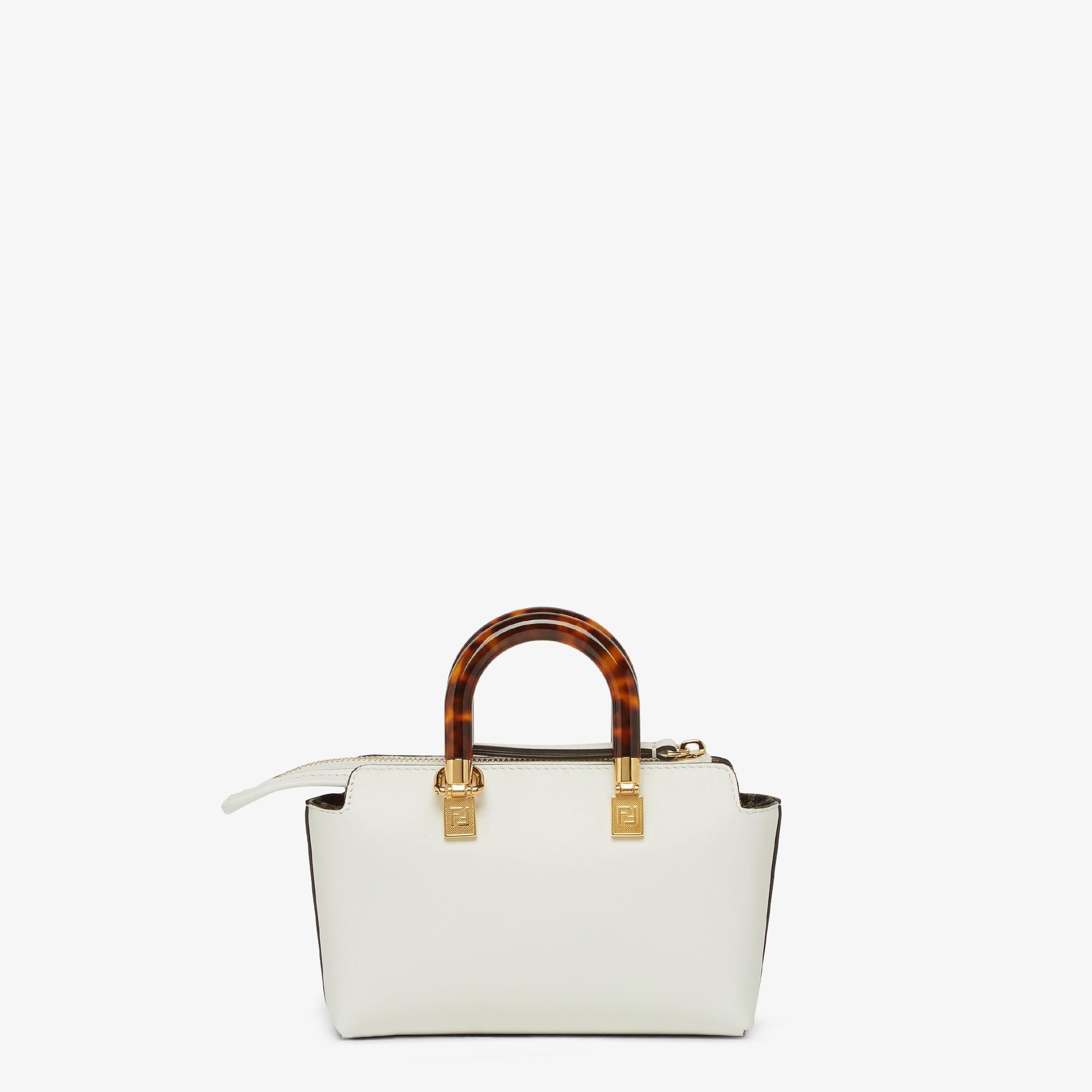 By The Way MiniSmall white leather Boston bag Product Image