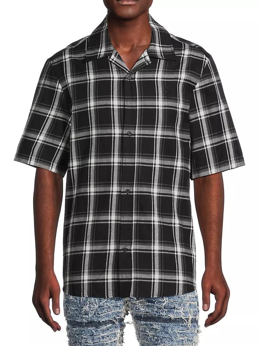 Plaid Cotton Camp Shirt Product Image