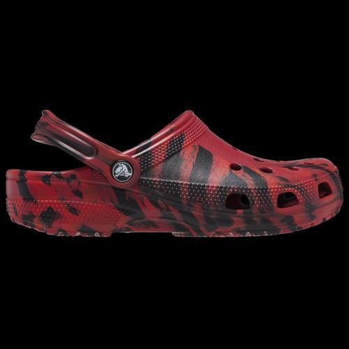 Crocs Mens Crocs Classic Clogs - Mens Shoes Black/Red Product Image