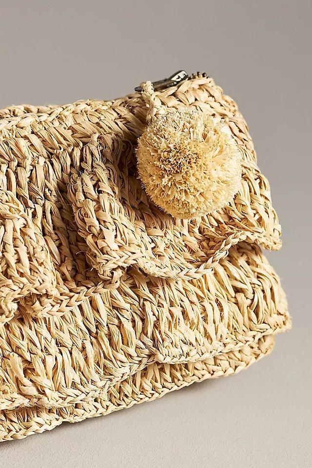 Raffia Ruffle Clutch Product Image