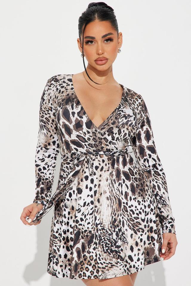 Eccentric Leopard Mini Dress - Leopard Product Image