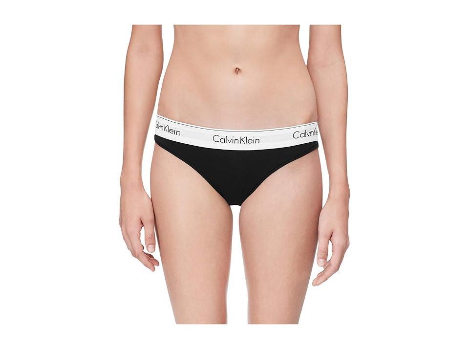 Calvin Klein Modern Cotton Bikini Panty F3787, Womens Med Brown Product Image