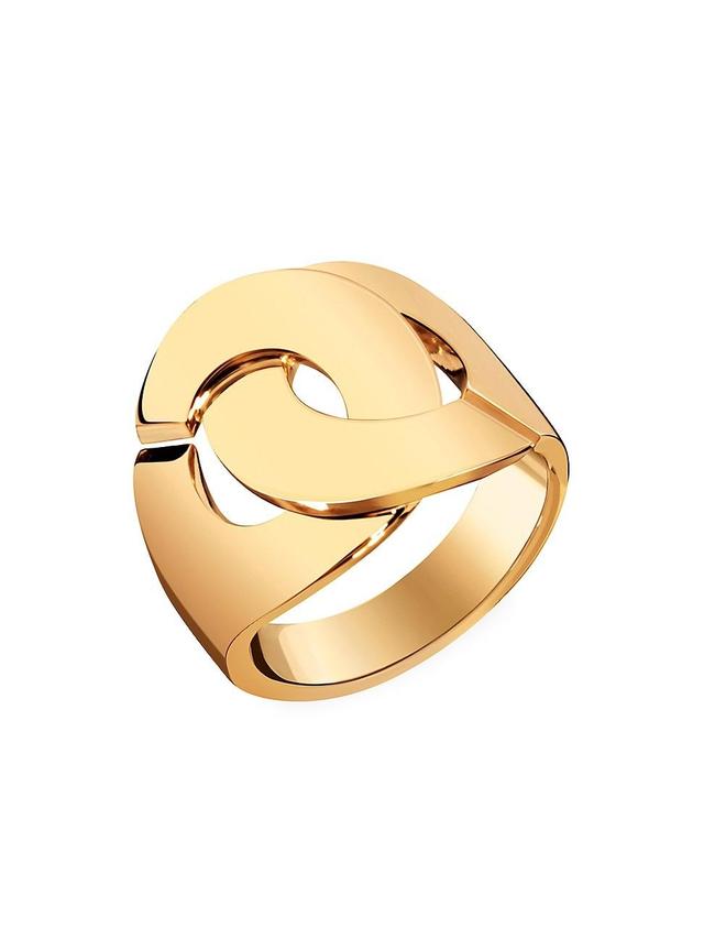 Womens Menottes Dinh Van R16 18K Yellow Gold Handcuff Ring Product Image