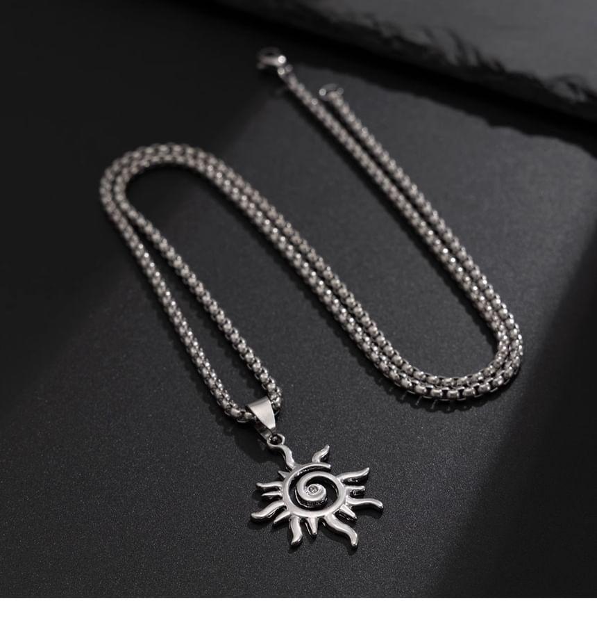 Sun Pendant Alloy Necklace Product Image