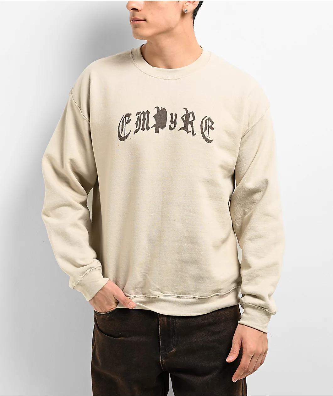 Empyre Old English Beige Crewneck Sweatshirt product image