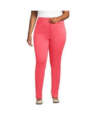 Plus Size Lands End 5-Pocket Chino Slim-Leg Pants, Womens Product Image