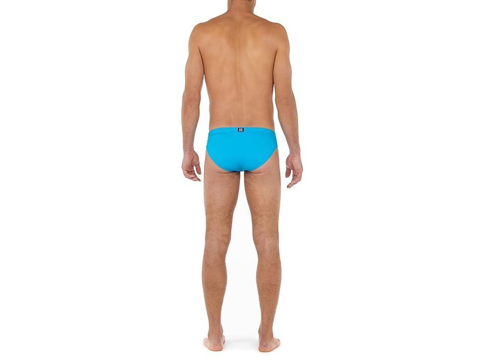 HOM Sea Life Swim Mini Briefs (Turquoise) Men's Swimwear Product Image