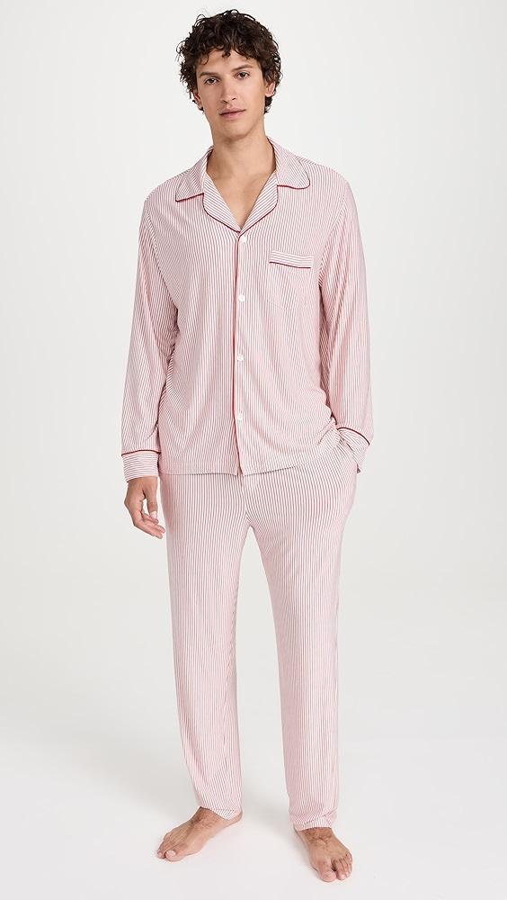 Eberjey William Modal Striped Long PJs | Shopbop Product Image