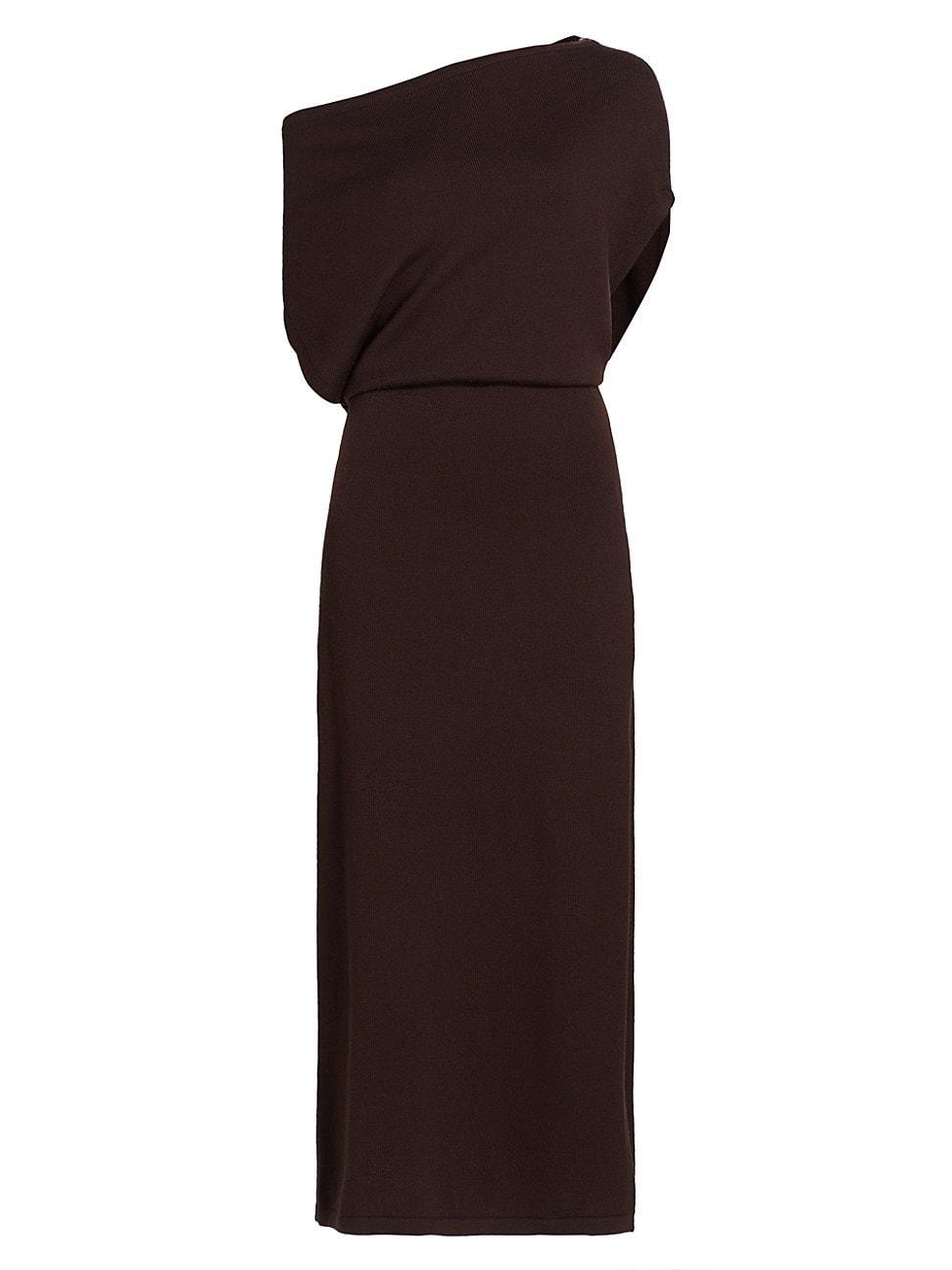 Womens Chet Wool One-Shoulder Maxi Dress Product Image