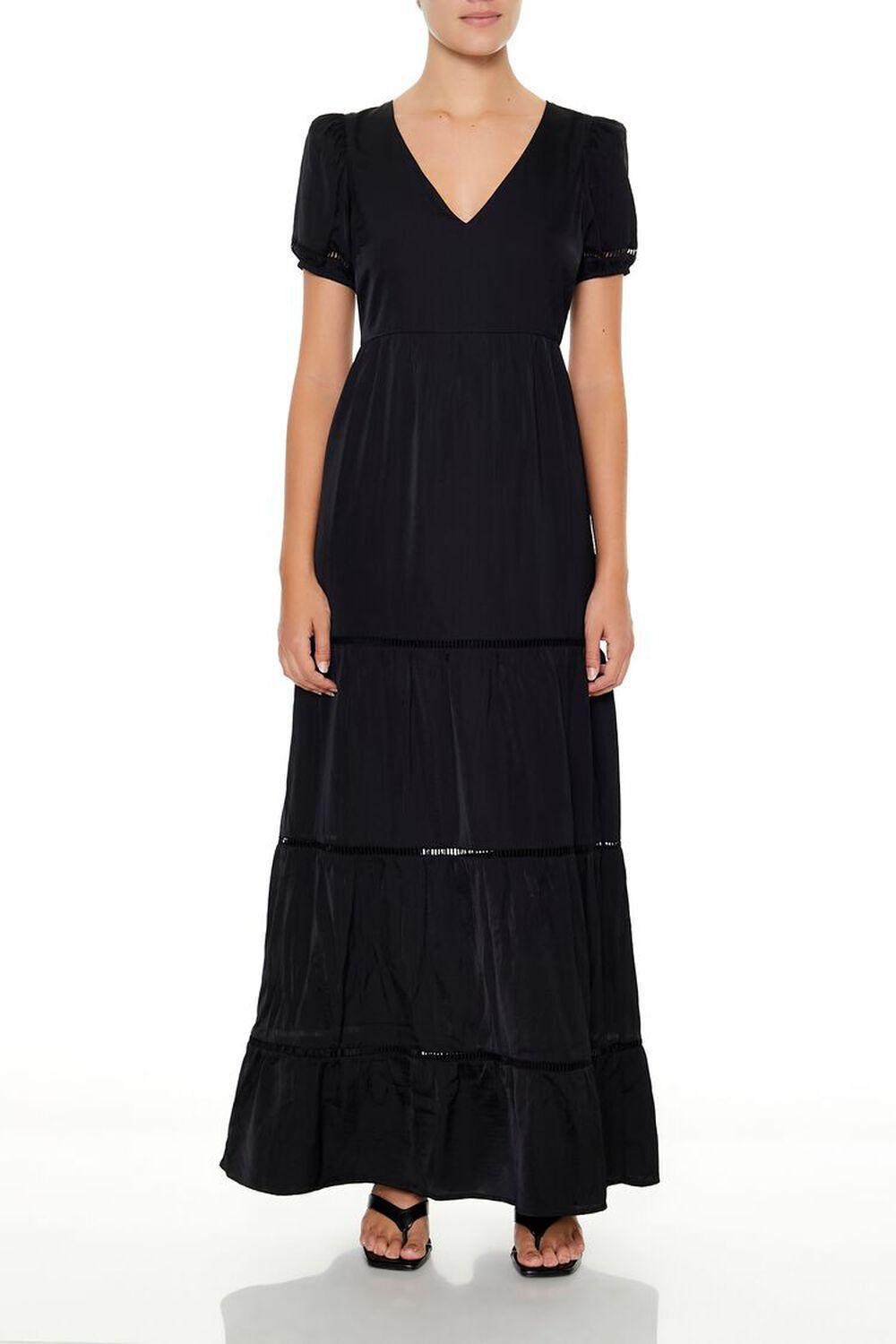 Crochet Lace Tiered Maxi Dress | Forever 21 Product Image