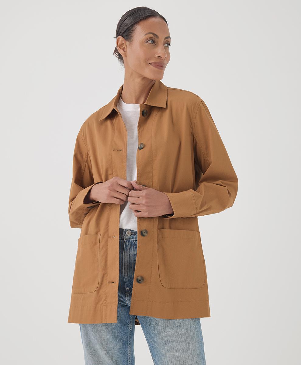 Womens Daily Twill Oversized Lightweight Jacket XL product image