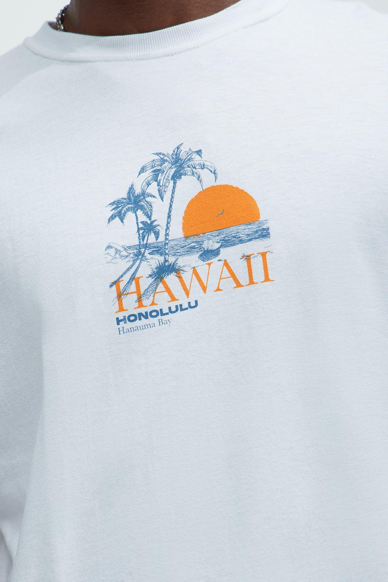 Hawaii Honolulu Short Sleeve Tee - White Product Image