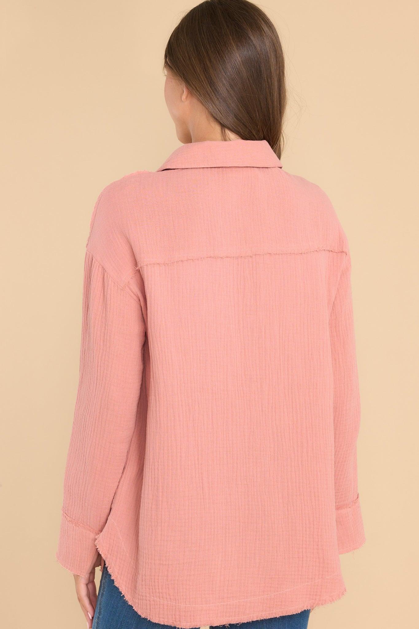 Totally Convinced Blush Top Pink Product Image