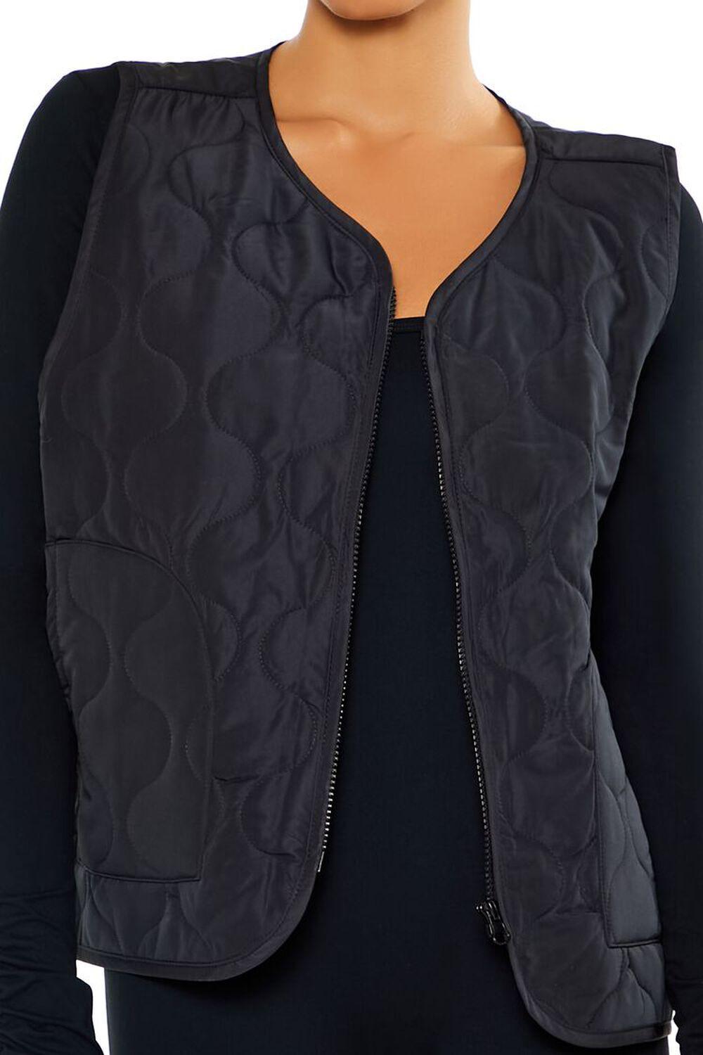 Active Quilted Zip-Up Vest | Forever 21 Product Image