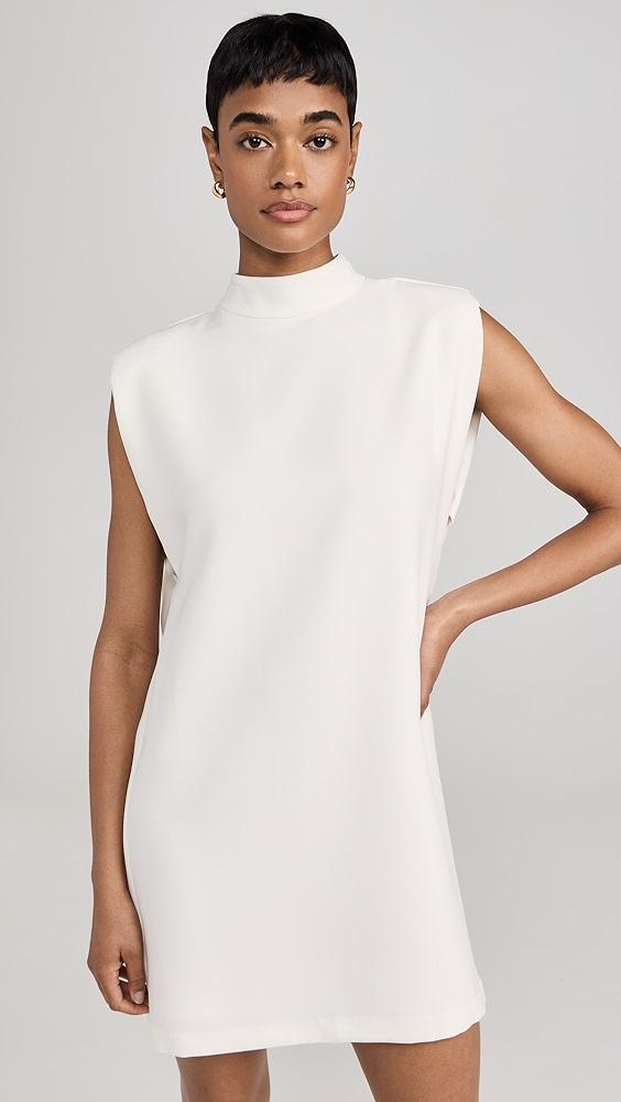 English Factory Mock Neck Sleeveless Shift Dress | Shopbop Product Image