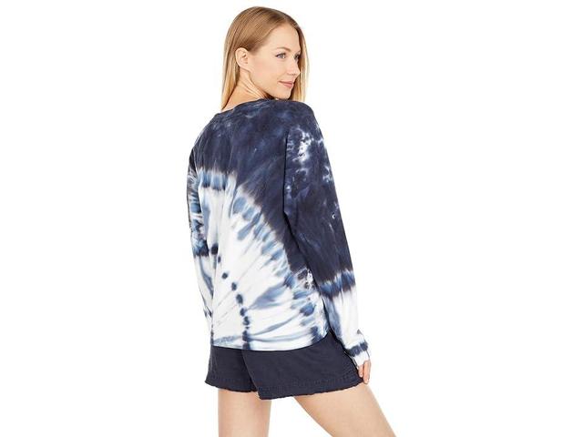 Splendid Sunbeam Pullover Sweatshirt (Navy/White) Women's Clothing Product Image