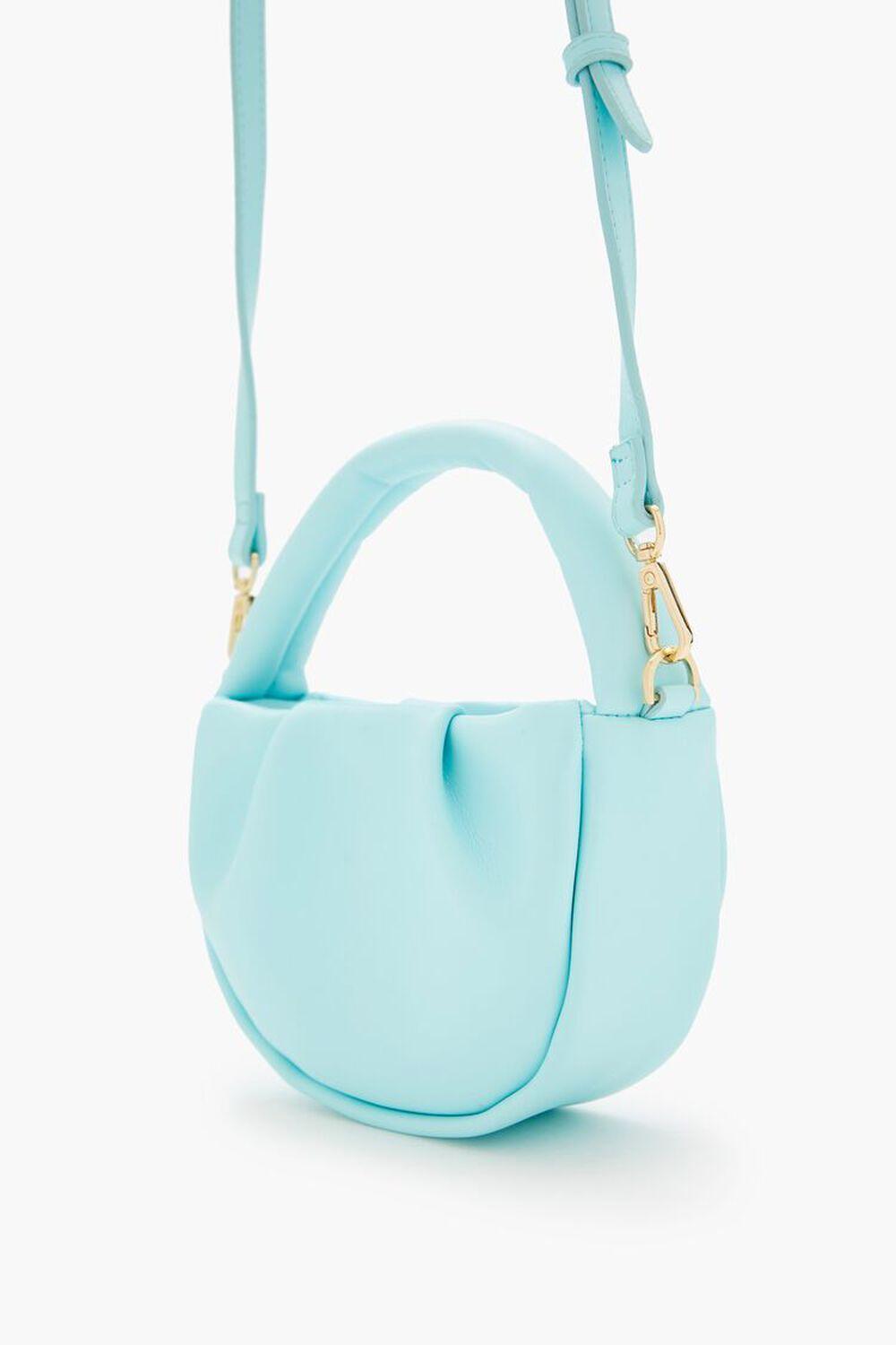 Ruched Faux Leather Crossbody Bag | Forever 21 Product Image